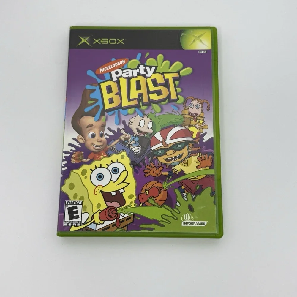 Nickelodeon Party Blast (Microsoft Xbox, 2002) Case and Game Only Tested Working